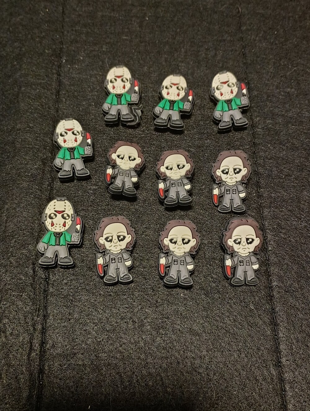 10/$10 Jibbitz Croc Charms - Mix/Match - Halloween Michael Myers & Jason - New